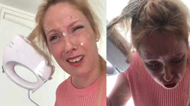 Pizza yapmak isterken kabusu yaşadı! Saçlarını miksere sıkıştıran kadın TikTok'tan yardım istedi... O anlar sosyal medya gündem yarattı