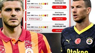 Galatasaray-Fenerbahçe maçı için araba parasına bilet satılıyor! Tam 750 bin TL'ye onlarca bilet satışta...