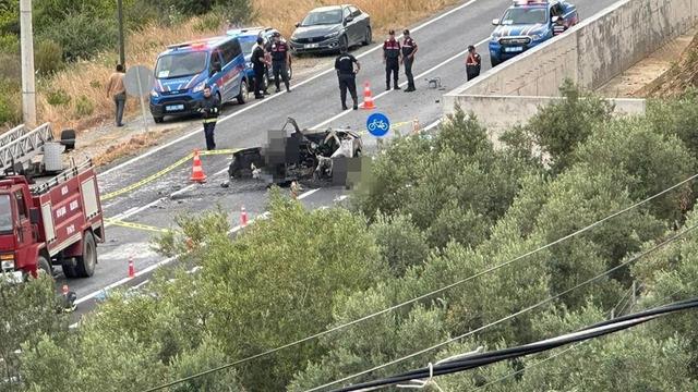 Antalya’da alev alev yanan otomobilde hayatını kaybeden Polonyalı turistlerin kimlikleri belli oldu