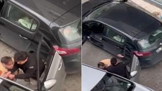 Üsküdar'da güpegündüz eşkıyalık! Önünü kesti, döve döve gasp edip kaçırdı... O anlar kamerada!