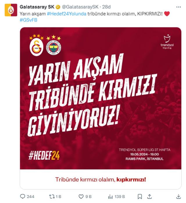 Galatasaray taraftarından Fenerbahçe maçı için olay yaratan koreografi hazırlığı iddiası! 640xauto