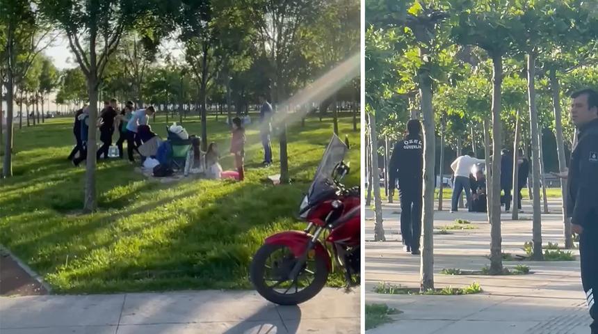 Keserle saldırdı, ortalık karıştı! Tekme tokat dayak kamerada