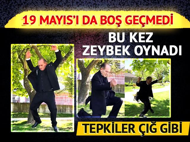 Atatürk'e benzerliğiyle tanınan kişi 19 Mayıs'ı da boş geçmedi! Zeybek oynarken videosunu paylaştı