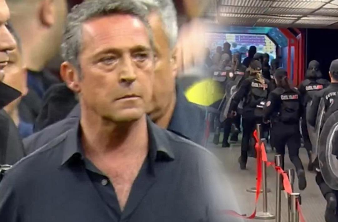 Ali Ko&ccedil; ve Fenerbah&ccedil;eli futbolcular Rams Park'ta sahaya girdi! ''Buradan &ccedil;ık yoksa dayak yiyeceksin''