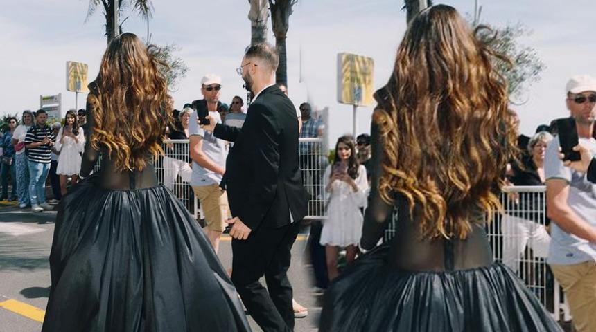 Dilan Çiçek Deniz'in Cannes tarzı dalga konusu oldu! Göğüs detayı dile düştü