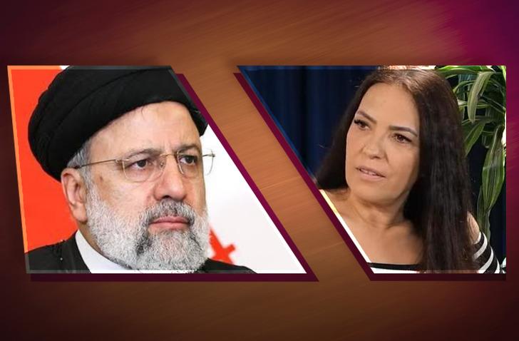 İran Cumhurbaşkanı Reisi'nin &ouml;l&uuml;m haberi sonrası Yeşim Salkım kendini tutamadı