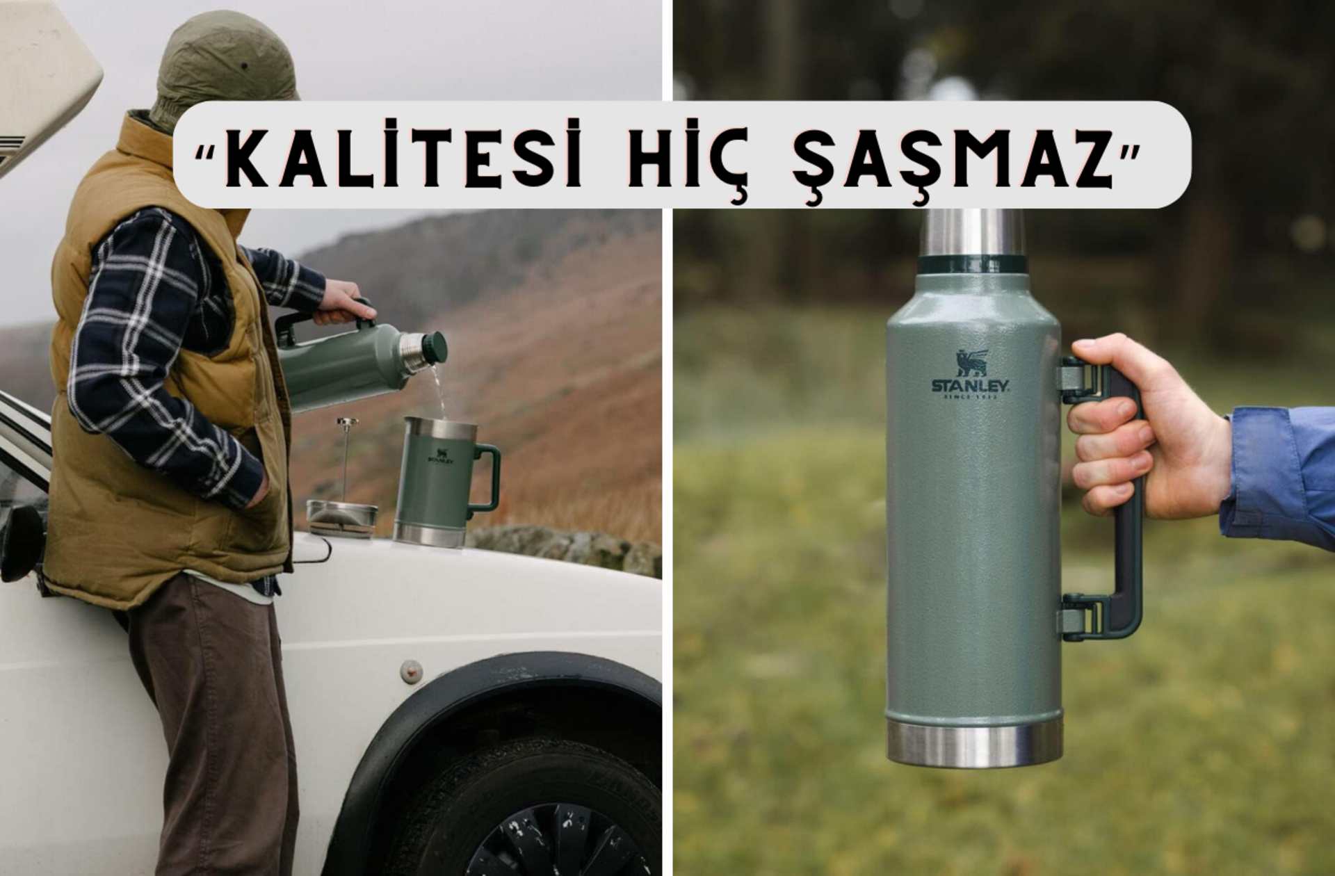 Kampta, piknikte sizi yarı yolda bırakmayacak Stanley termos indirimde