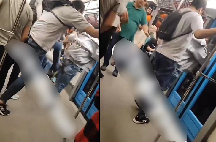 Bursa metrosunda iğren&ccedil; olay! D&ouml;ve d&ouml;ve o fotoğrafı sildirdiler