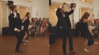 Damat ve annesinin dans performansı düğüne damga vurdu! Alkış sesleri bir an olsun susmadı... Sosyal medyadan beğeni yağdı