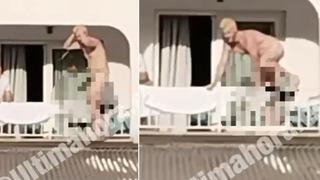 Sosyal medyanın yeni trendi panik yarattı! Kıyafetsiz balkondan çatıya tırmandı... Görenler ne yapacağını şaşırdı