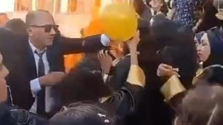 Okuldaki mezuniyet kutlamasında korku dolu anlar! Helyum dolu balonlar patladı, 10 öğrenci yaralandı