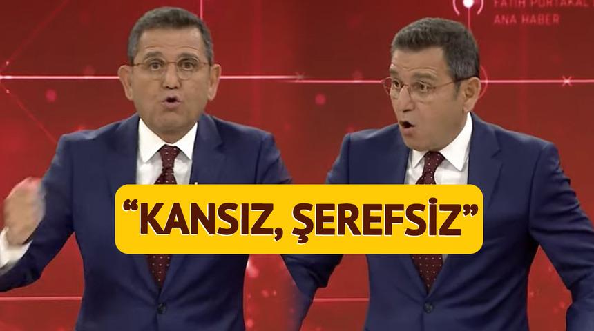 Fatih Portakal, 'bunları deşifre etmek gerekiyor' diyerek canlı yayında a&ccedil;tı ağzını yumdu g&ouml;z&uuml;n&uuml;: Kansız, şerefsiz