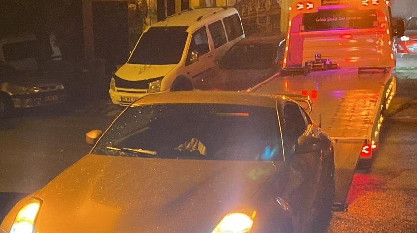 Kocaeli'de drift yapan sürücüye 38 bin 672 lira ceza kesildi