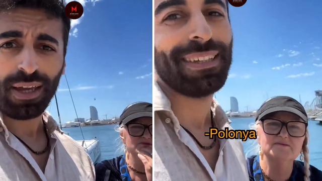 Polonyalı yaşlı kadın ve Türk gencinin arasındaki diyalog sosyal medyada eğlenceli anlar yaşattı! Önce teklif etti sonra el hareketi yaptı: 'Benimle olur musun?' 