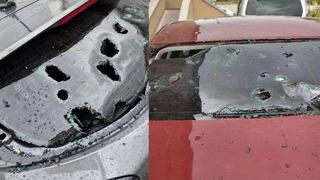 Araçların camlarını kırdı! Ceviz büyüklüğünde yağdı... Görenleri hayrete düşürdü