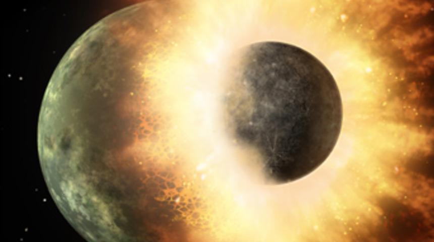 Dünya’ya çarpan dev cisim Ay’ı oluşturmuş