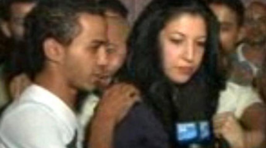 Canlı yayında tacize uğradı