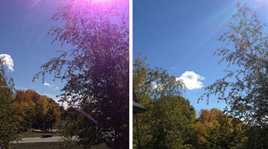 Apple'dan mor bulanıklık açıklaması