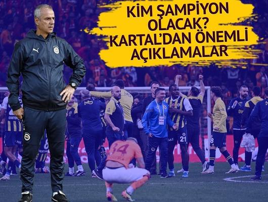 Galatasaray ile Fenerbahçe arasındaki şampiyonluk düğümü çözülüyor! İsmail Kartal'dan motivasyon konuşması: 'İstatistikler de gösteriyor ki...'