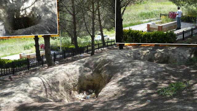 İstanbul'da defineciler şehitliği delik deşik etti: Son hali görenleri şaşkına çeviriyor...