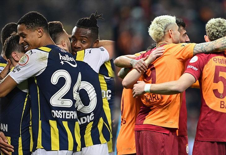 Şampiyonluk yarışı alev alev yanıyor! Galatasaray ve Fenerbahçe'nin maçlarının ilk yarıları sona erdi!