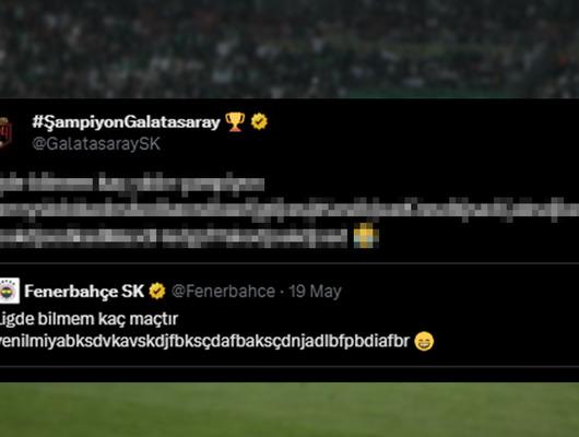 Galatasaray, Fenerbahçe'nin derbi paylaşımına böyle yanıt verdi!