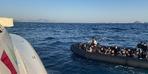 Bodrum açıklarında sürüklenen bottaki 32 düzensiz göçmen kurtarıldı