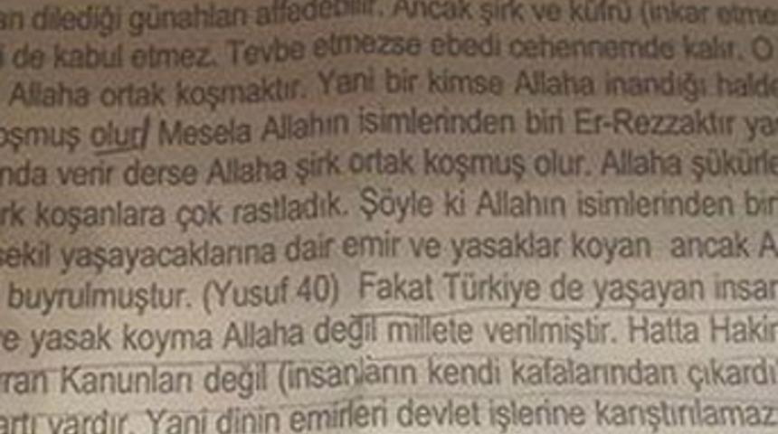 29 Ekim'de şeriat bildirisi!