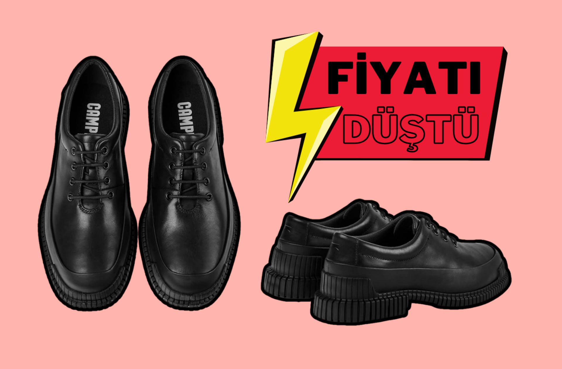 Fiyatı 2 bin 969 TL'ye düştü! Tarzınızı adımlarınızla birleştirecek Camper Pix Ayakkabı indirimde