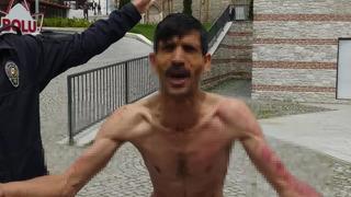 Sokak ortasında 'açım' diyerek kendini kesti, mal varlığı şoke etti!