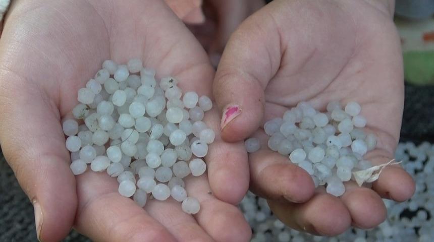 Dolu ile birlikte yağıyordu! Erimeyen cismin gizemi çözüldü