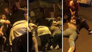 Kadınların 'aldatma' kavgası kamerada! Yerlerde sürüklendiler