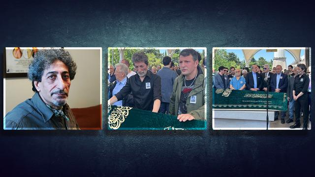 Usta oyuncu Ahmet Uğurlu'ya son görev! Mustafa Uğurlu tabutun başından bir an olsun ayrılmadı