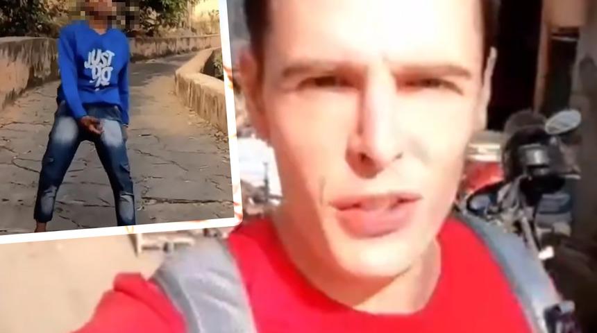 Hindistan'da bir turisti taciz eden 3 şahıs tutuklandı! Taciz anları sosyal medyadan ifşalanınca tutuklanma bilgisi de sosyal medyadan verildi