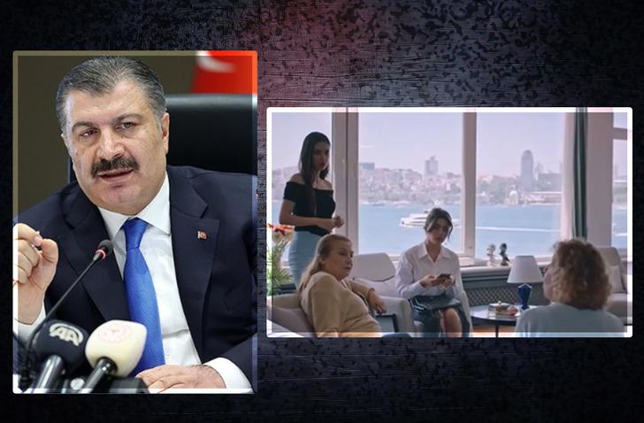 Sağlık Bakanı Fahrettin Koca, Kızılcık Şerbeti'ndeki o sahneyi paylaştı! "Teşekk&uuml;r ederim"