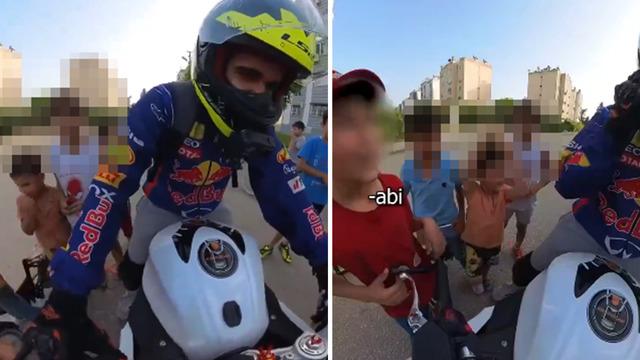 Sosyal medya bu görüntüleri konuşuyor! Motorcudan ara gaz istedi... Cevabı arkadaşı verdi: Benzinin litresi 50 lira olmuş, adam sana ara gaz verdirir mi? 