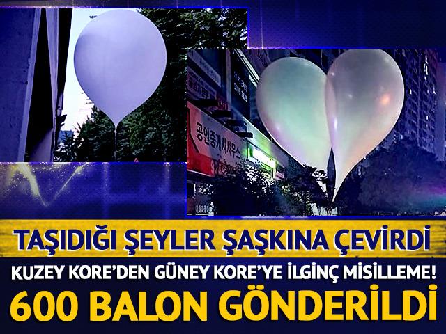 Kuzey Kore'den Güney Kore'ye ilginç misilleme! 600 adet balon gönderildi: Taşıdıkları şeyler şaşkına çevirdi