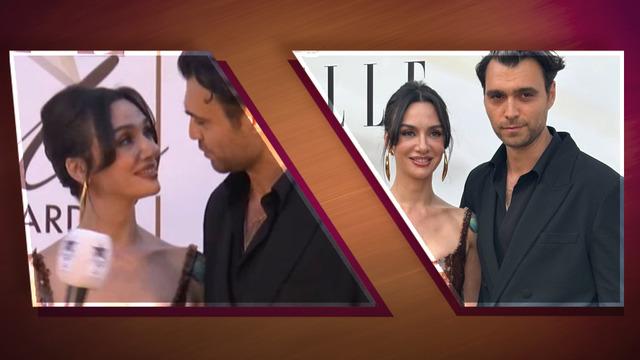 Birce Akalay ve Hakan Kurtaş'ın aşk dolu anları geceye damga vurdu! Kıyafeti de gündemde