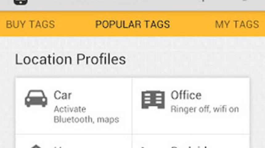 G&uuml;n&uuml;n mobil uygulaması: NFC Task Launcher