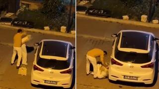 Sosyal medyayı ayağa kaldıran görüntü! Tekme tokat dövüldü, ifadesi şaşkına çevirdi
