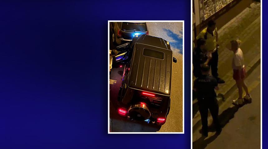 Lüks aracıyla gece mahalleyi birbirine kattı! Hiçbir şey olmamış gibi gitti evine uyudu