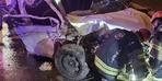 Kocaeli'de bariyere çarpan otomobildeki 4 kişi yaralandı