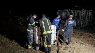 Bursa'da boya fabrikasında çıkan yangın söndürüldü