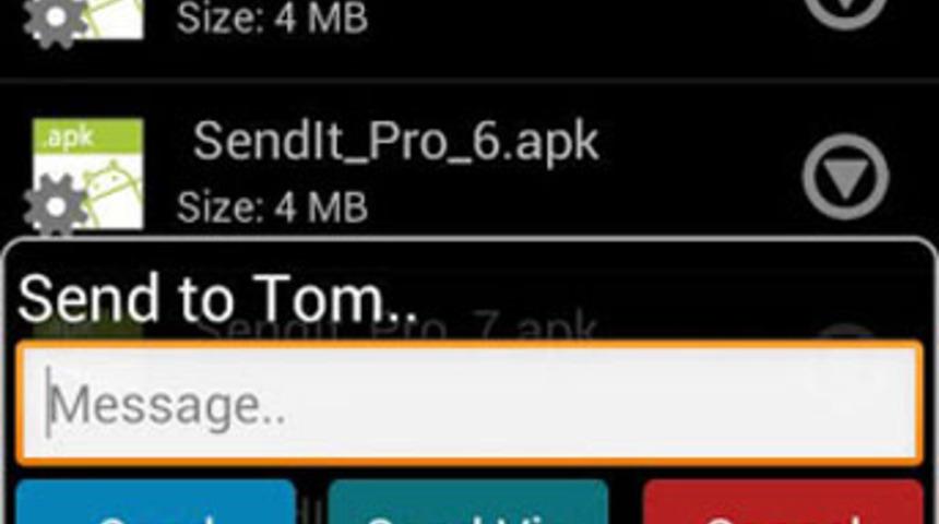 G&uuml;n&uuml;n Mobil Uygulaması: Send It