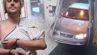 Arabasıyla hapishane duvarına çarparak içeri girdi! Yarı çıplak sürücü tehditler savurdu... Şeytan öldürmemi söyledi