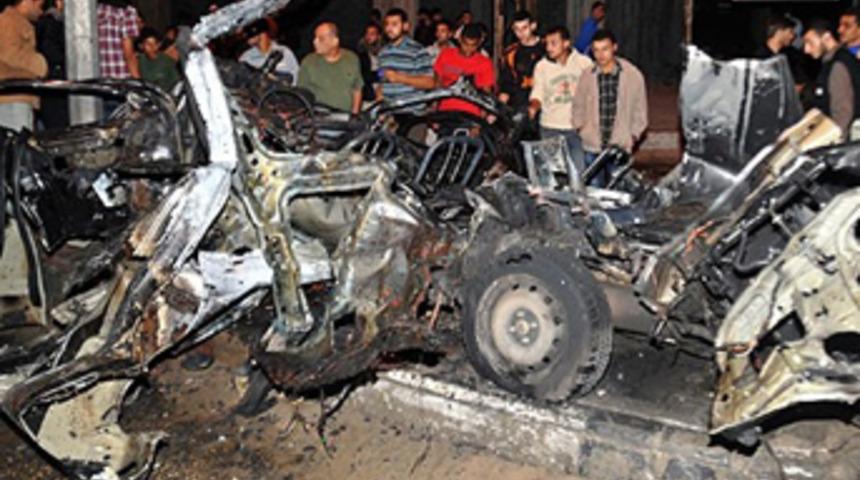 İsrail savaş uçakları, basın aracını vurdu