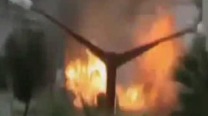 Bisiklete yerleştirilen bomba infilak etti