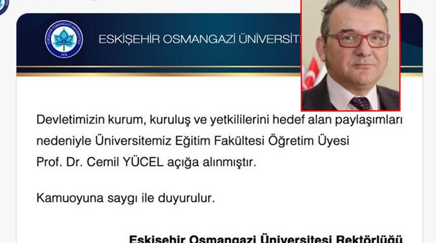 Prof. Dr. Cemil Yücel gözaltına alındı! ESOGÜ: 'Açığa alındı'