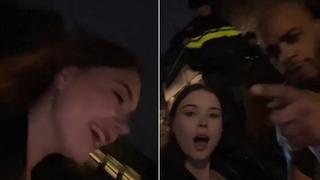 Sokak ortasında genç kızı taciz eden adama polis anında müdahale etti! Yakasından tutup uzaklaştırdı