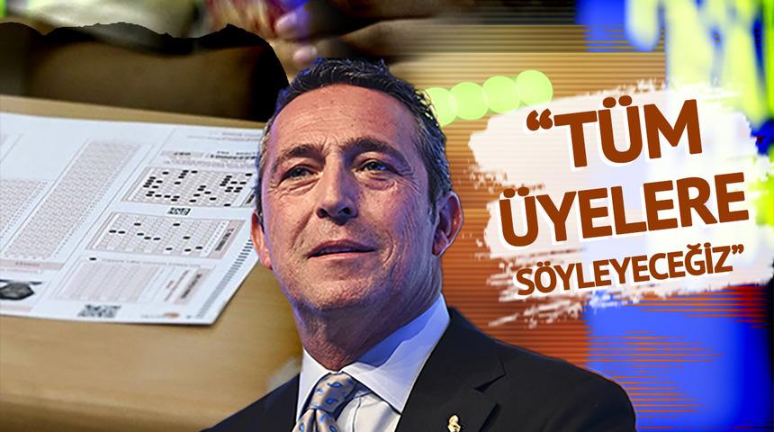 Milyonlar yarın için nefesini tuttu, Ali Koç devreye girdi! "Tüm üyelere söyleyeceğiz"